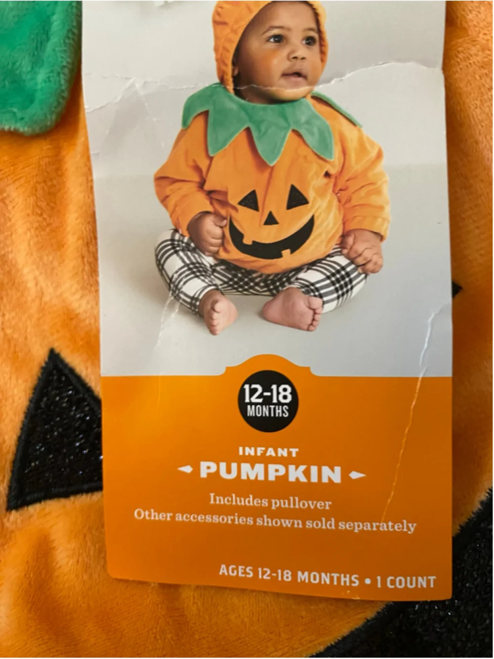 Baby Hyde & EEK! Boutique Pumpkin Halloween Age 12-18 Months NWT